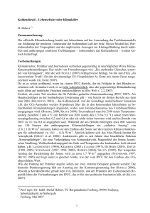 Kohlendioxid – Lebenselixier oder Klimakiller