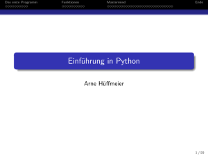 Einführung in Python II