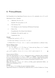 6 Primzahltests - Nomeata Mitschriebwiki