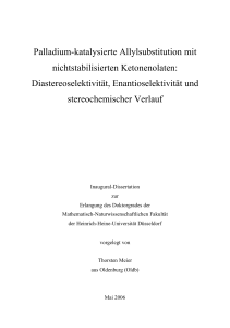 Palladium-katalysierte Allylsubstitution mit nichtstabilisierten