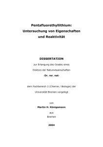 Pentafluorethyllithium: Untersuchung von Eigenschaften und