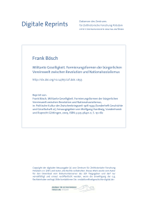 Frank Bösch, Militante Geselligkeit. Formierungsformen der
