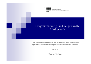 Programmierung und Angewandte Mathematik