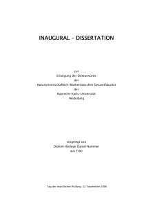 inaugural – dissertation