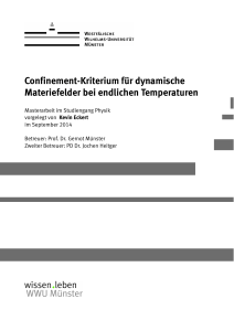 Kevin Eckert - Institut für Theoretische Physik