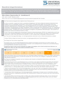 Wesentliche Anlegerinformationen Riße Inflation