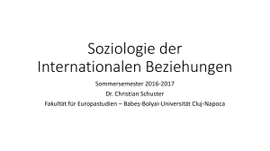 Soziologie der Internationalen Beziehungen