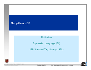 Scriptless JSP