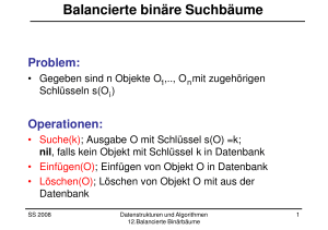 Balancierte binäre Suchbäume