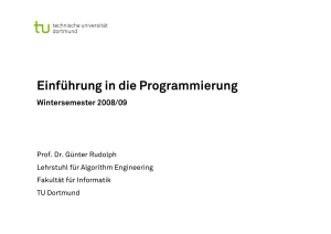 Einführung in die Programmierung