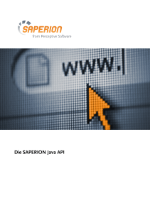 Die SAPERION Java API
