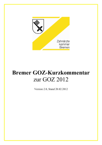 Bremer GOZ-Kurzkommentar_Stand_23_02_2012