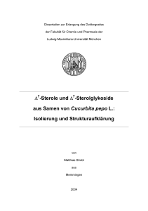 Delta-7-Sterole und Delta-7-Sterolglykoside aus Samen von