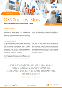 GBS Success Story - GROUP Business Software