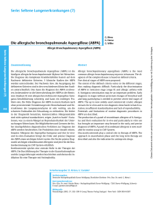 Die allergische bronchopulmonale Aspergillose