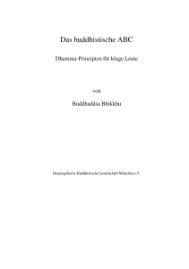 Das buddhistische ABC