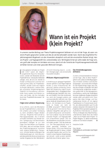 (k)ein Projekt? - SPS