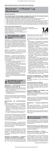 Alfacalcidol - 1 A Pharma® 1 μg Weichkapseln - Shop