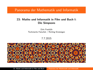 Panorama der Mathematik und Informatik