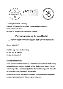 Formelsammlung für das Modul „Theoretische Grundlagen der