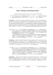 Blatt 4: Teilräume und Quotientenräume