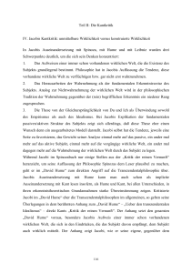 Teil II: Die Kantkritik IV. Jacobis Kantkritik - diss.fu