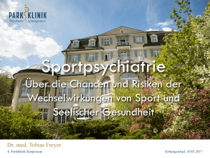 Sportpsychiatrie - Parkklinik Wiesbaden Schlangenbad