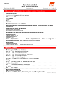 Sicherheitsdatenblatt