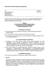 Ortsrecht der Gemeinde Wasserburg (Bodensee