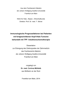 Immunologische Prognosefaktoren bei Patienten mit