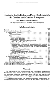 Geologie des Gebietes von Pieve (Buchenstem), St