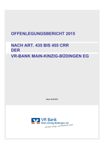 Offenlegungsbericht 2015 nach Art. 435 bis 455 CRR als PDF öffnen
