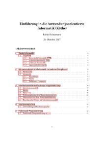 Einführung in die Anwendungsorientierte Informatik (Köthe)