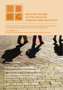 Eine Schriftenreihe des Instituts zur Erforschung der religiösen