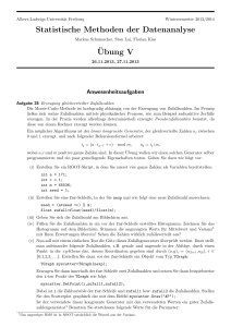 Statistische Methoden der Datenanalyse ¨Ubung V