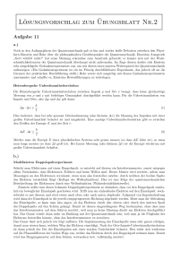 Lösungsvorschlag zum¨Ubungsblatt Nr.2