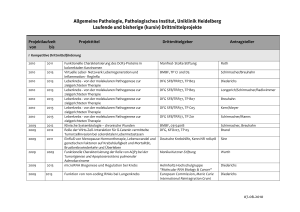 Allgemeine Pathologie, Pathologisches Institut