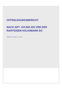 offenlegungsbericht nach art. 435 bis 455 crr der