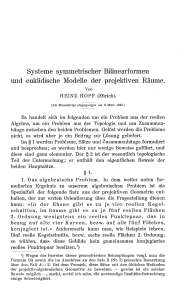 Systeme symmetrischer Bilinearformen und euklidische Modelle der