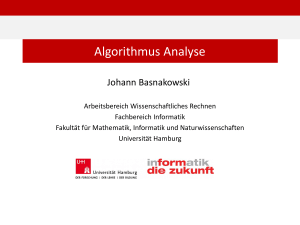 Algorithmus Analyse