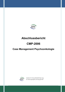 Case Management Psychoonkologie