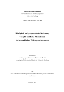 Häufigkeit und prognostische Bedeutung von p53 und bcl