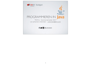 Java Slides.key - DHBW Stuttgart