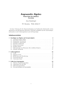 Angewandte Algebra