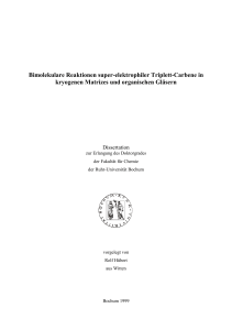 Bimolekulare Reaktionen super-elektrophiler Triplett