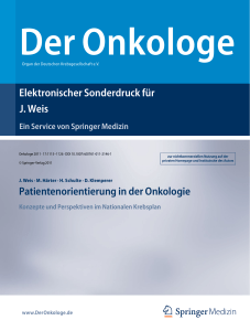 Elektronischer Sonderdruck für Patientenorientierung in der