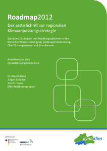 Roadmap 2012 - Der erste Schritt zur regionalen