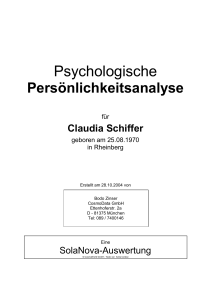 Psychologische - CosmoData-Software Bodo Zinser, SolaNova