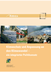 Klimaschutz und Anpassung an den Klimawandel