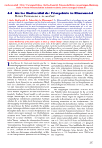 4.4 Marine Biodiversität der Polargebiete im Klimawandel